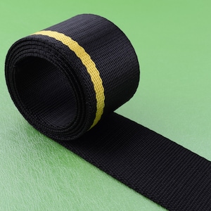 Nylon Stripes webbing,1.5 inch (38mm) woven tape,Smooth Soft Heavy duty ribbon,Handles Bag Strap for Belt/Backpack/Pet leash DIY making