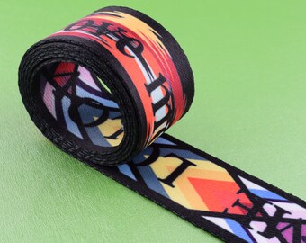 38mm Jacquard cinta étnica correas, 1.5 '' patrón colorido Letras"Love me"webbing, Día de Acción de Gracias decorativo tejido cinta manijas bolsa correa