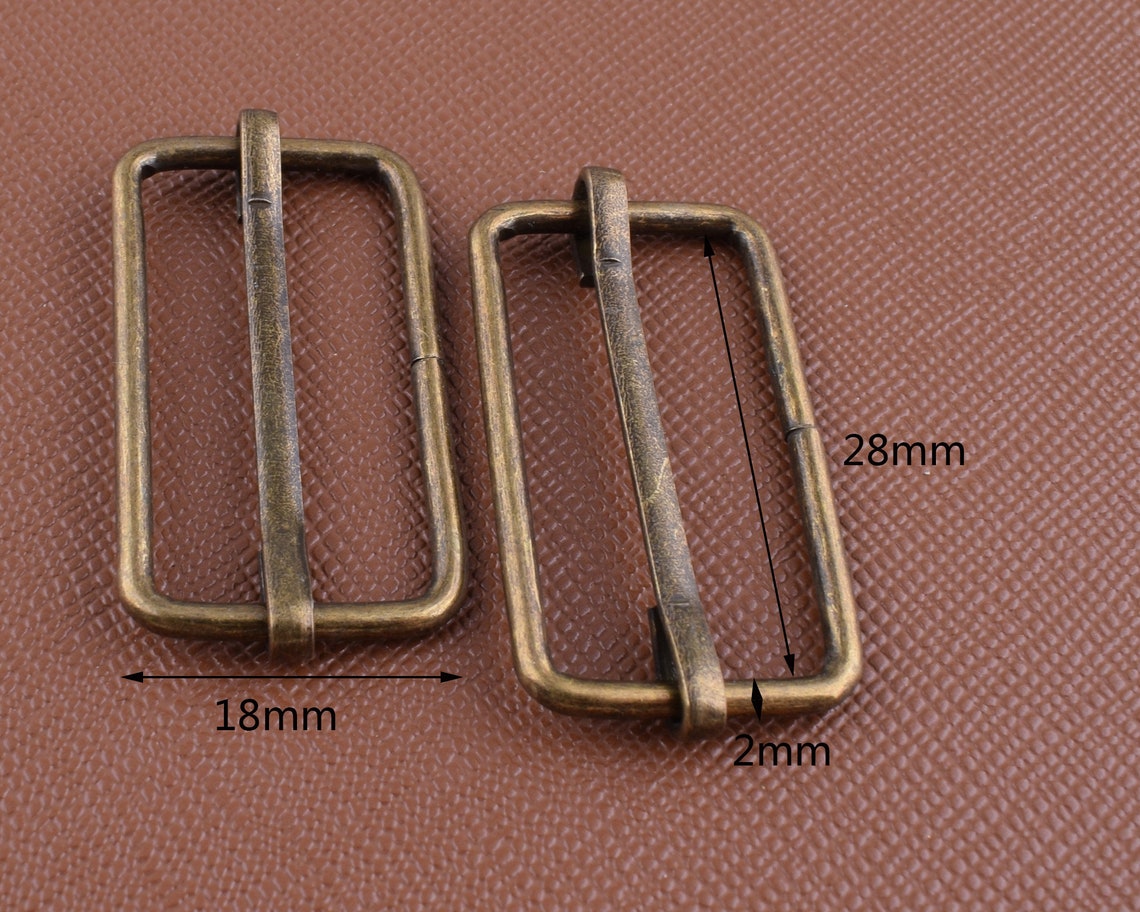 Fibbie Per Cinture Metalliche | Passante In Acciaio Inox | Per Cinture Cowboy, Militari, Eleganti - Foto 2