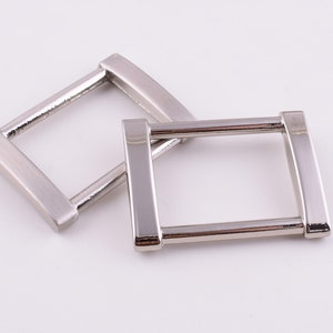 1 inch Square ring buckles,25mm Silver Square strap ring connector belt buckle,Metal rectangle Rings for belt/webbing/handbag 6 pcs