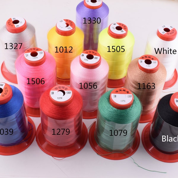 Nylon Thread, Haute qualité #60 fil de soie à coudre 2000 yards Blanc/Noir/Rouge/Rose/Blue/Green macrame/clothing Jewelry Cord fil bobine roll