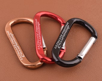 Aluminium Karabiner Schlüsselanhänger, Karabiner rot/Orange/schwarz Schlüsselanhänger, Camp Snap Haken Clip mit Buchstaben