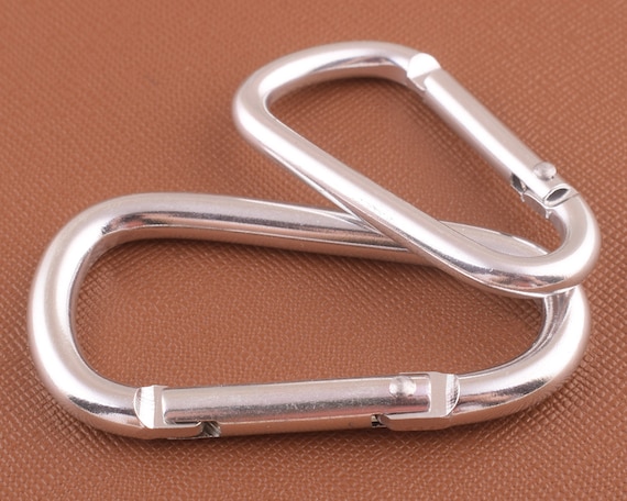Silver Carabiner Aluminum Carabiner Keychain Clip Carabiner for