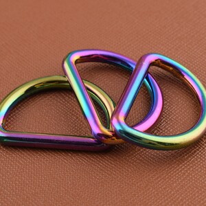 Rainbow D Rings 1 Inch Metal D-rings D Loop D Circle,handbag/belt/dog ...