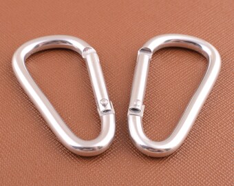 White Key Ring Key Chain Aluminum Carabiner Special Gift for kids,keychains Carabiner Hook bag Connector