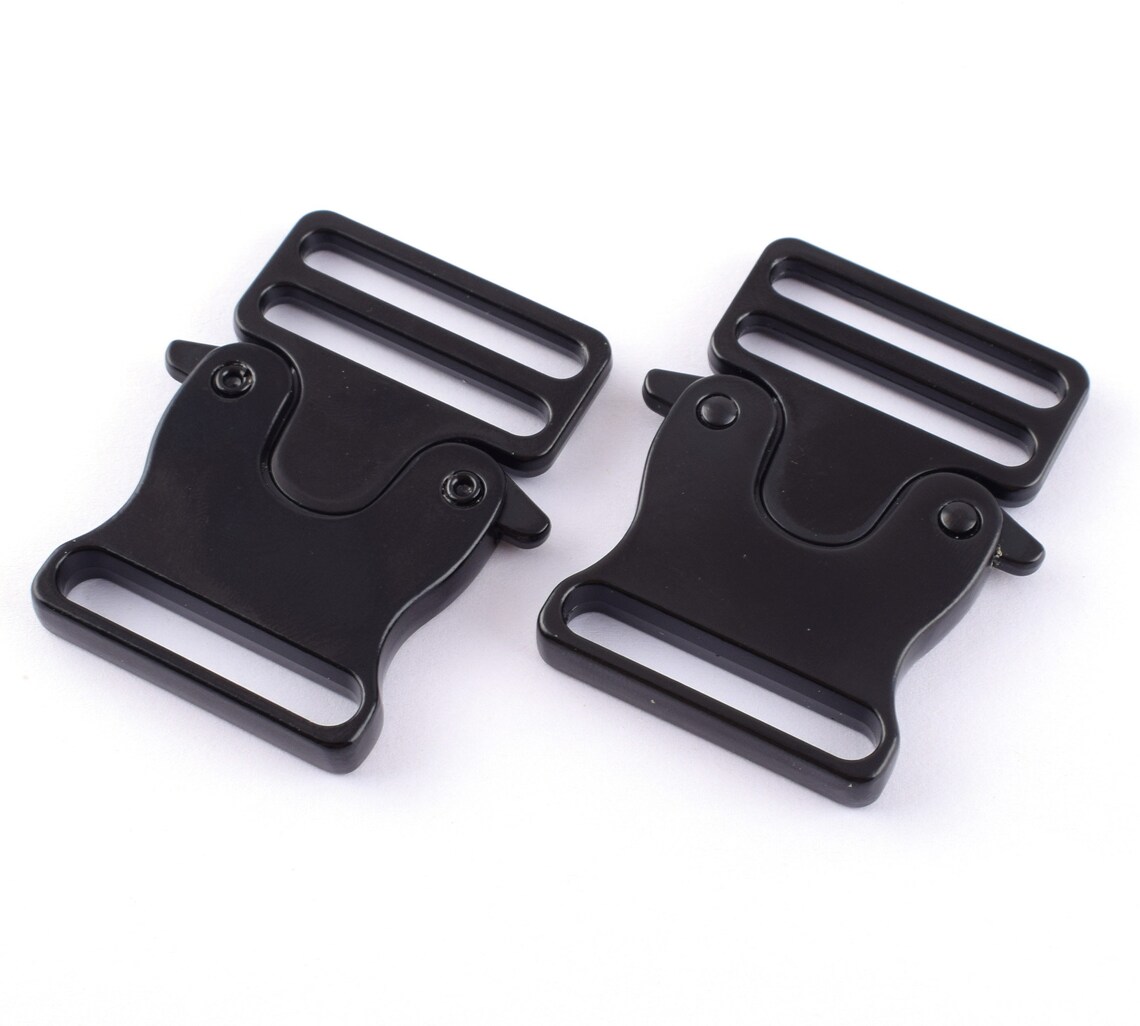 Metal Release Buckles Black Quick Slide Buckle30mm Backpack Etsy