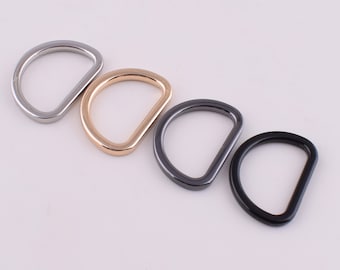 Mini D-rings,5/8''(16mm) Metal small d rings d loop d circle for purse/clothing/leather connector d rings non welded d rings hardware 20 pcs