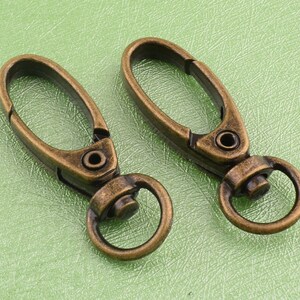 swivel clasps antique bronze lobster metal swivel clips for key ring handbags making,10 pcs 9mm*38mm