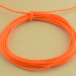 Orange Leder schnur, 1mm Runde Leder String, Rindsleder Leder Spitze Perlen Schnur, geflochtene Armband Handwerk Lederband für Schmuck machen
