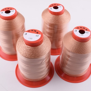 Nylon Silk Thread ,#10 #20 #30 #60 High quality Tan 450-2000 yards macrame/clothing/embroidery sewing thread cord spool roll