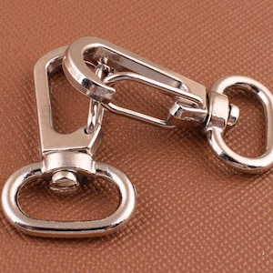 Swivel clasps,12mm Silver small Swivel hook,Push gate hook,Metal spring Lanyard Hook swivel snap hook for purses 20 pcs