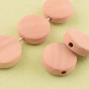 Unfinished beads,15mm Beige Wooden Spacers beads,rondelle wood beads,Craft Natural wood beads for chandelier Lanyard Bracelet jewelry DIY