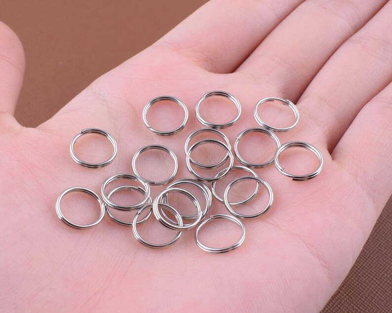 10mm Small Jump Ringsdouble Ringstrap Ringssplit Ring7 Etsy