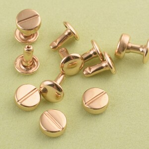Double Cap Rivets  gold rivet Round Rivet metal rivets for purses/bags/ Leather working