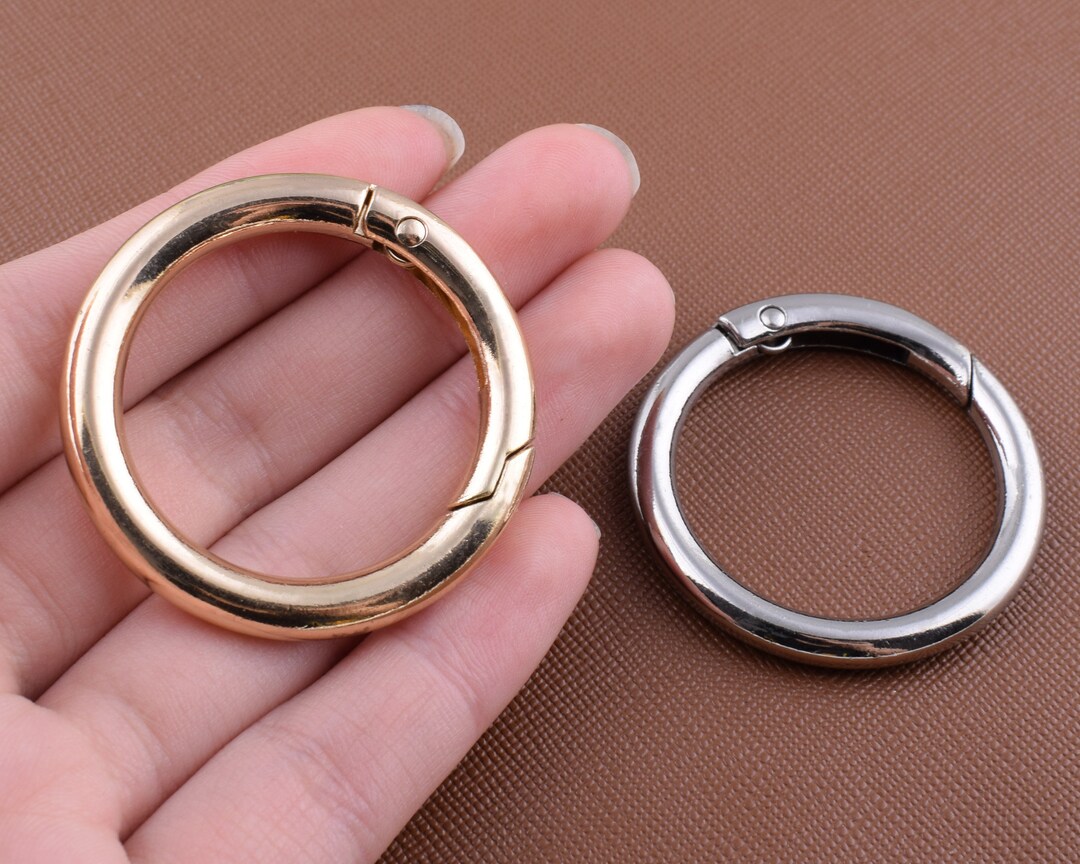 1.25 Inch Spring Gate Rings,32mm Light Gold/silver Large Round Spring O ...