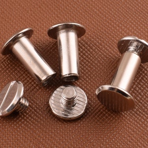 Silver Screw studs rivets,9*13mm Metal Chicago screw studs screw back rivet,Leather Craft Accessories 30 sets