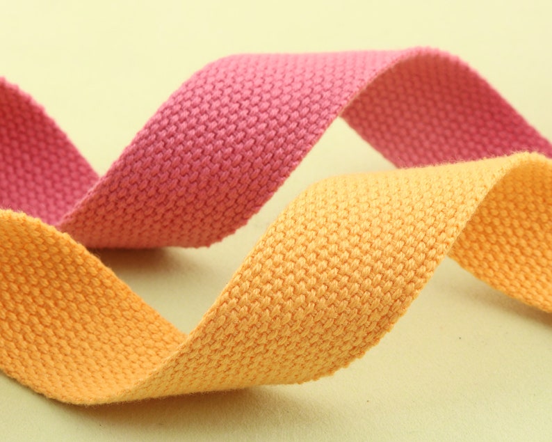 Colorful Ribbon bing1 Inch Cotton Woven Tape bing Purse Etsy