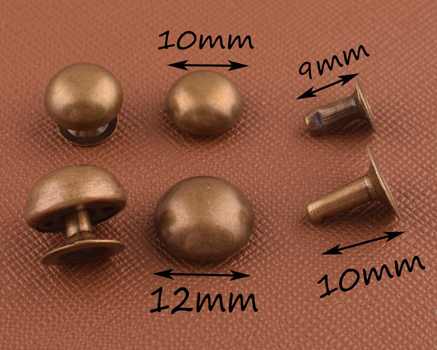 Bronze rivets round Metal Rivet decorative rivetsrivet studs Etsy