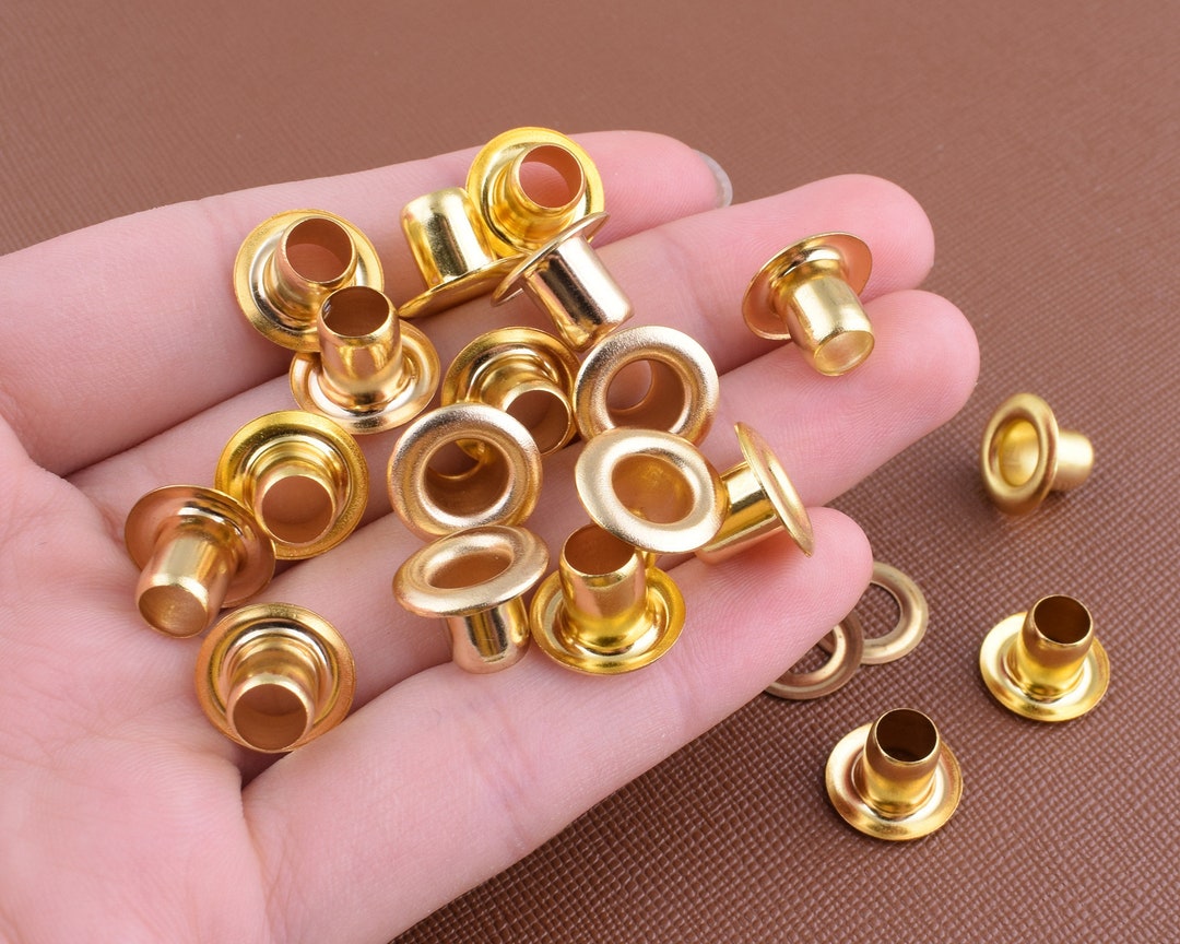 Gold Eyelets,5mm Small Eyelets Grommets With Washer,metal Round Eyelets