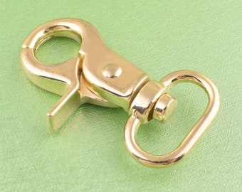 swivel clasps gold lobster clasp metal swivel clasps hook for  dog leash making,4 pcs 23mm*57mm