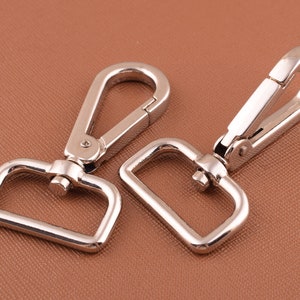 Silver swivel clasps swivel snap hook metal key ring key chain,lobster clasp spring hook Trigger Clasp Clips