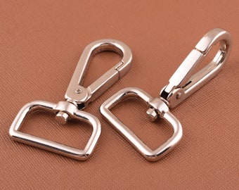 Silver swivel clasps swivel snap hook metal key ring key chain,lobster clasp spring hook Trigger Clasp Clips