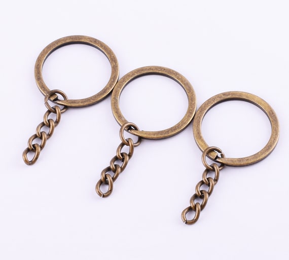 30mm Split Ring With Link,round Double Loop Jump Rings Metal