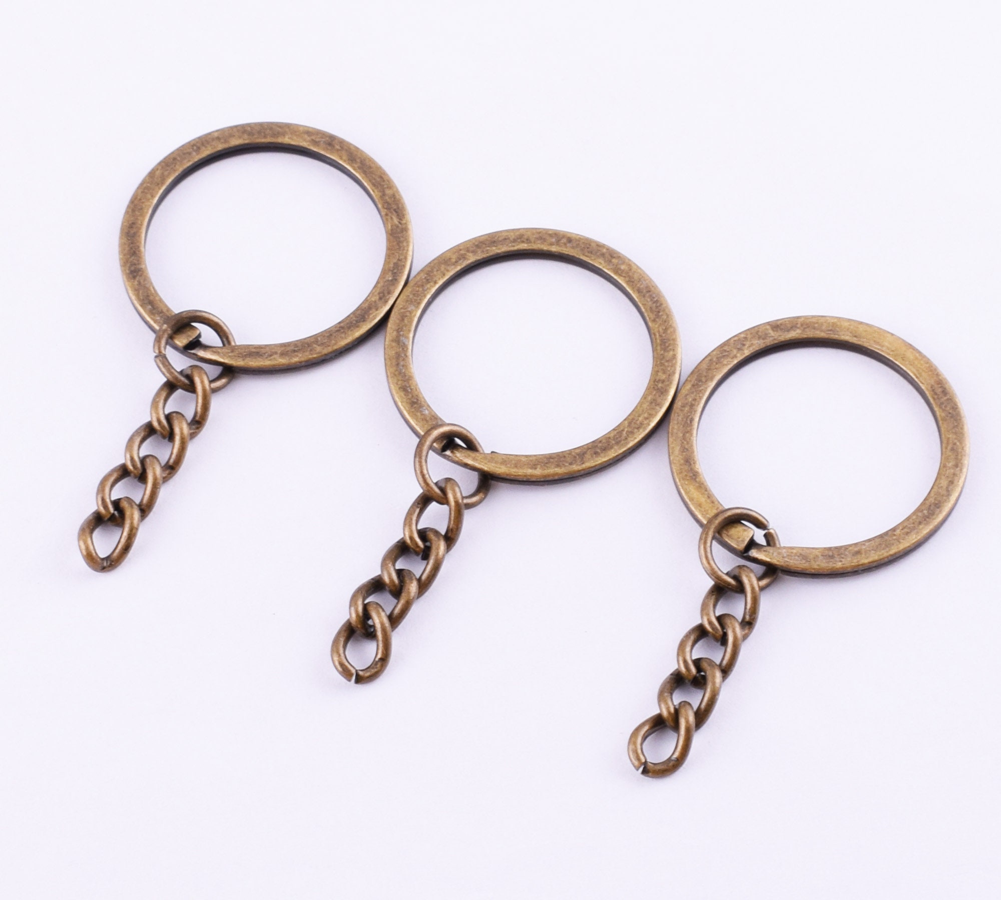 Heart Flat Connector Keychain Loop Finding Jump Rings , , 