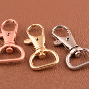3 colors  swivel clasps Swivel hook lobster clasp rings keychains,metal key chains Lanyard Hook key holder hook