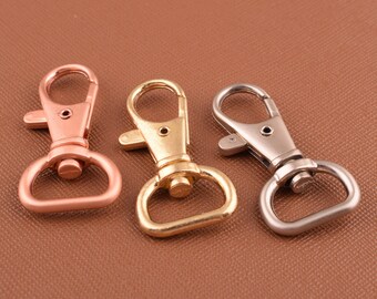 3 colors  swivel clasps Swivel hook lobster clasp rings keychains,metal key chains Lanyard Hook key holder hook
