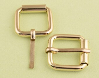 Set van 4 verstelbare gespen voor kettingtas, kleine metalen sluitingen voor het inkorten/verlengen van de tasketting, zilveren lengte