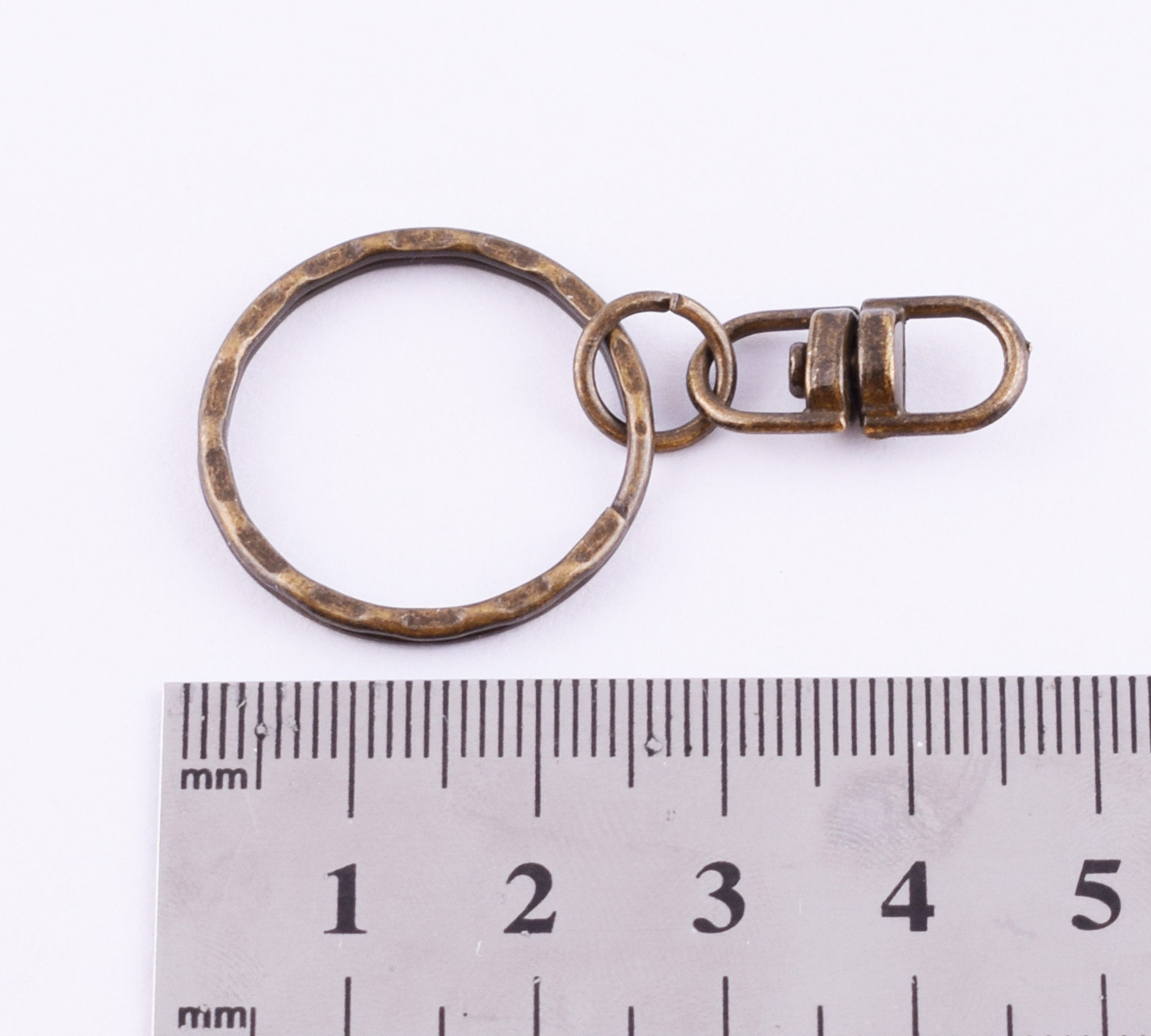 25mm Split Ring With Swivel Connector Double Loop1'' Etsy