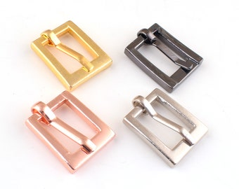 Strap buckles,10mm small silver/rose gold/black belt Buckle,Belt Pin Buckle,Belt slide buckle,Strap metal square buckle for belt 10/20 pcs