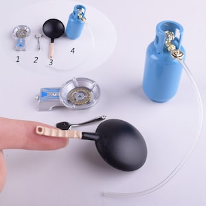 Dollhouse Miniature Accessories,kitchenware Cooking Utensils Kitchen Tool model,Gas tank/Pan Mini hand parts model set