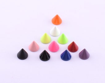 Colorful Decorative Nail Metal Screw Punk Studs Punk Spikes Cone Spike Screw Studs  for Leather Crafts Clothes Shoes Scrap Decoration