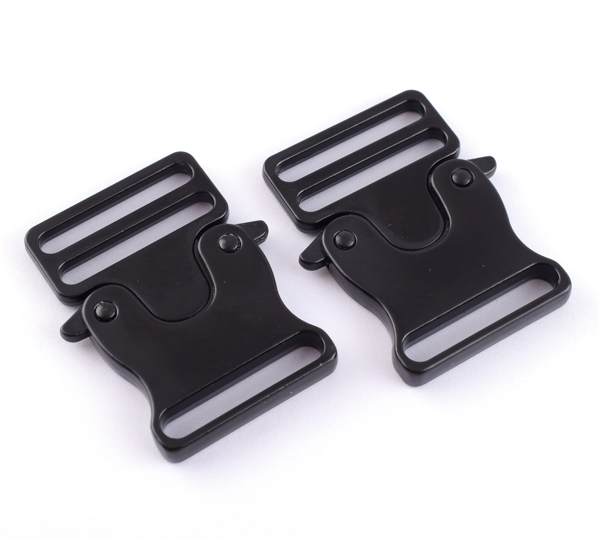Metal Release Buckles Black Quick Slide Buckle,30mm Backpack Belt