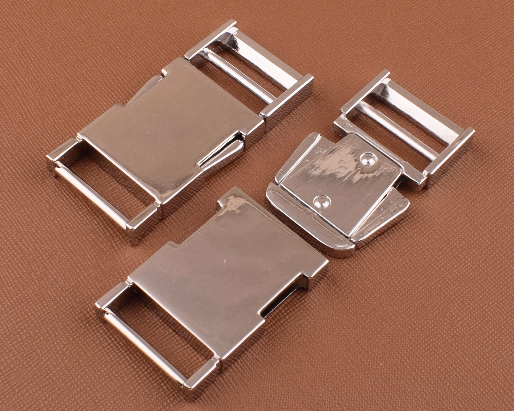 Metal Dog Collar Hardware Set1 Inch Silver Buckle Etsy