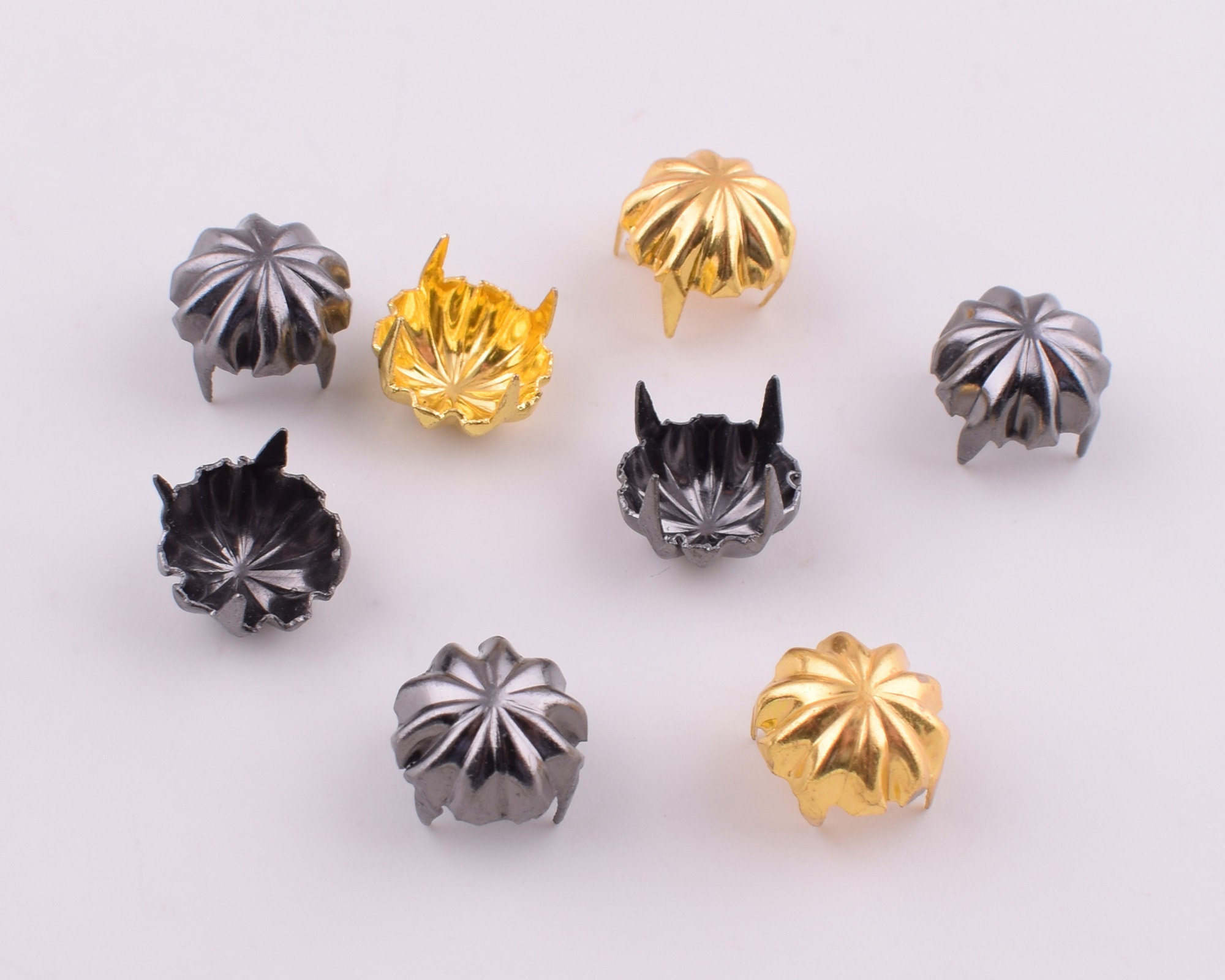 PATIKIL 9mm Borchie Abbigliamento, 20 Set Borchie E Spine Rivetti Pelle Cono Spine Viti Metallo Abbigliamento