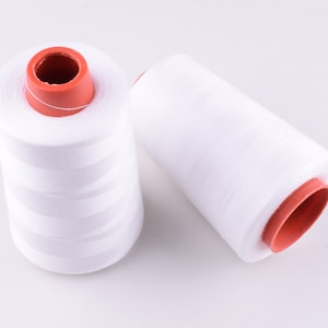 Nylon Thread,4000 yards #60 White craft cords silk thread spool roll,high quality nylon thread for protective clothing mask sewing Thread