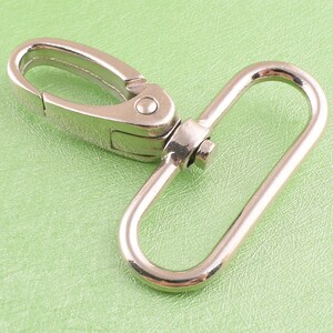 swivel clasps silver swivel snap hook swivel clips for webbing dog leash making hardware suppies 4 pcs 38mm*52mm