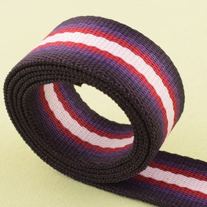 1 Inch Stripes Bag Webbing Nylon Webbing Bag Strap Webbing Cotton Ribbon Dog Collar Leash Making