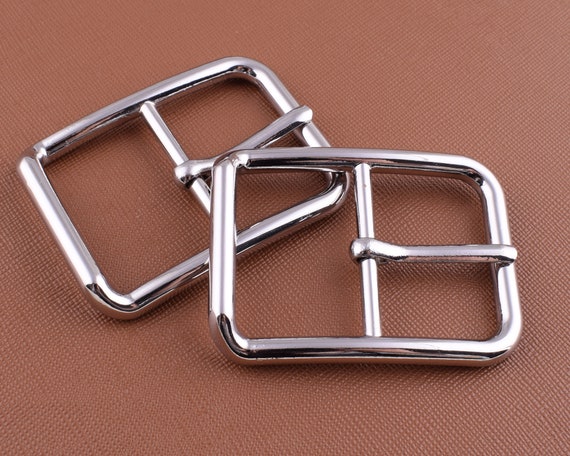 Belt Buckles metal Adjust Pin Buckle 35mm Silver Rectangular Center Bar Strap Buckle belt Hardware for Leather webbing DIY Making 2 Pcs Etsy UK