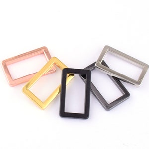 1 inch Square buckles strap ring,Metal Belt buckles 25mm rectangle ring buckles for Bags Purses Handbags Leather working