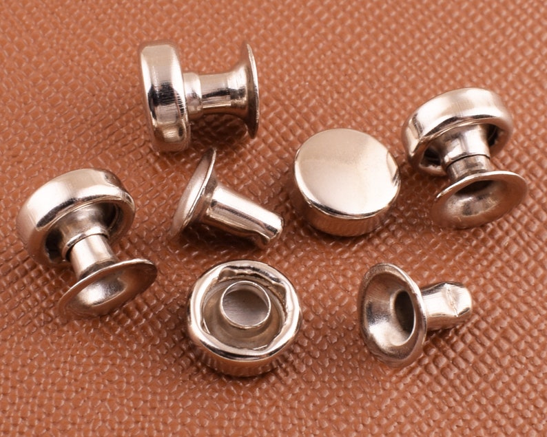 Rivet8mm Silver Rivetround Cap Rivets Metal Rivet Etsy
