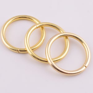 16mm Metal O rings gold O-rings,50 pcs Small round connector strap rings loop rings handbag circle rings buckle for belt/leather hardware