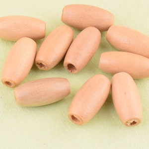 Unfinished beads,7*15 mm Beige Long oval wooden beads,Natural Vintage Craft wood Beads For Necklace Jewelry DIY Making