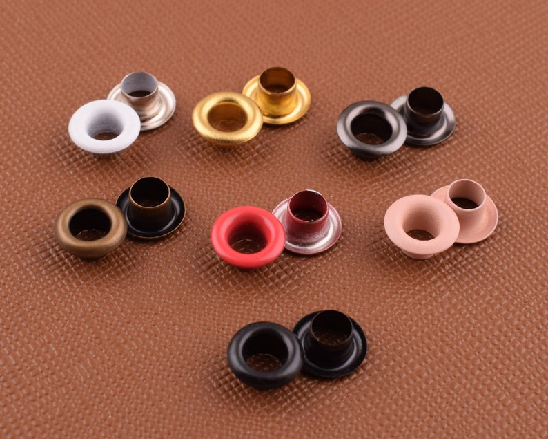 Eyelet Grommets With Washer 4 Mm Small Brass Grommets Etsy