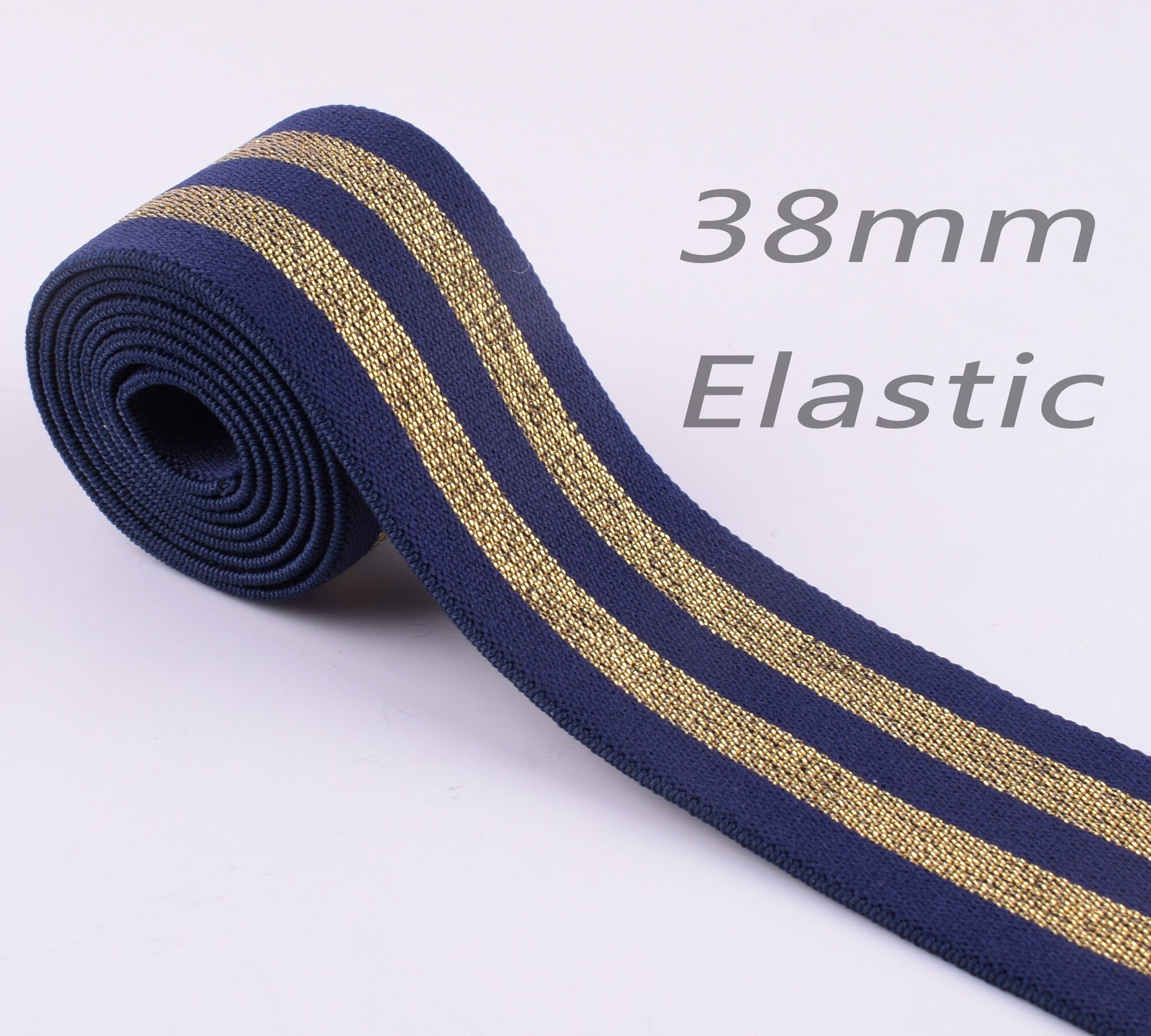 38mm Elastic bing Stripes Elastic bingsoft Cotton Etsy