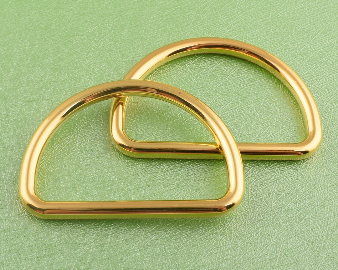 4 Pcs 38mm Drings D Circle Gold D Rings Metal D Loop Metal D Buckle