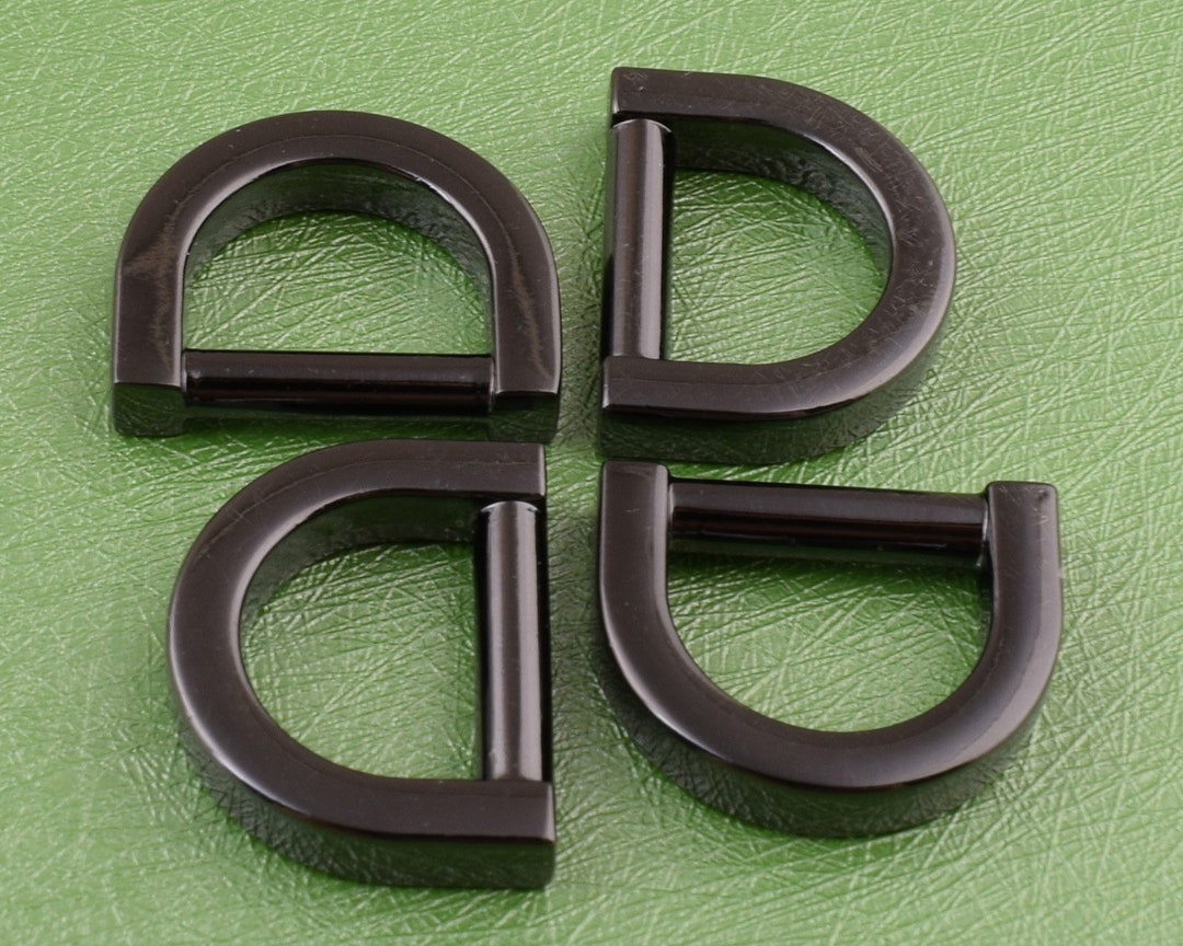 Gunmetal D Rings D Circles Metal Drings 6 Pcs 1/2 Inch D Loop Etsy